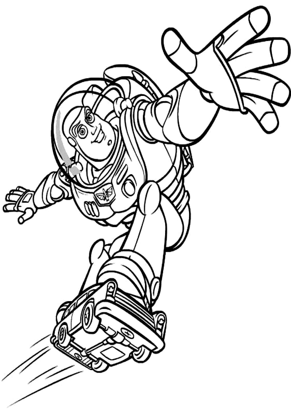 buzz lightyear flying coloring pages