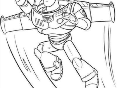 easy buzz lightyear coloring pages