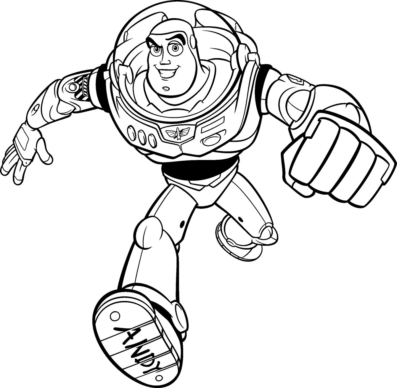 free coloring pages buzz lightyear