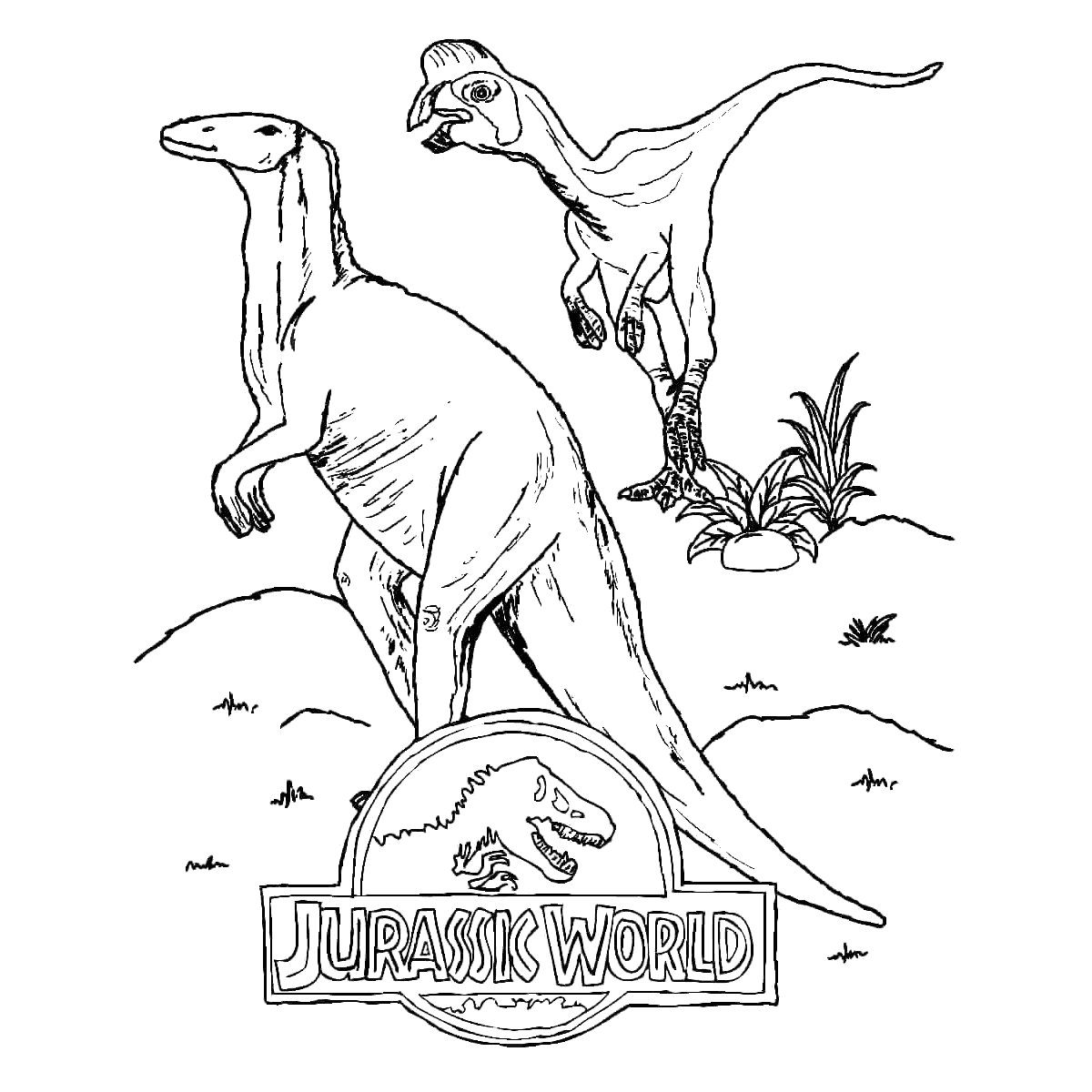 jurassic world 2 coloring pages