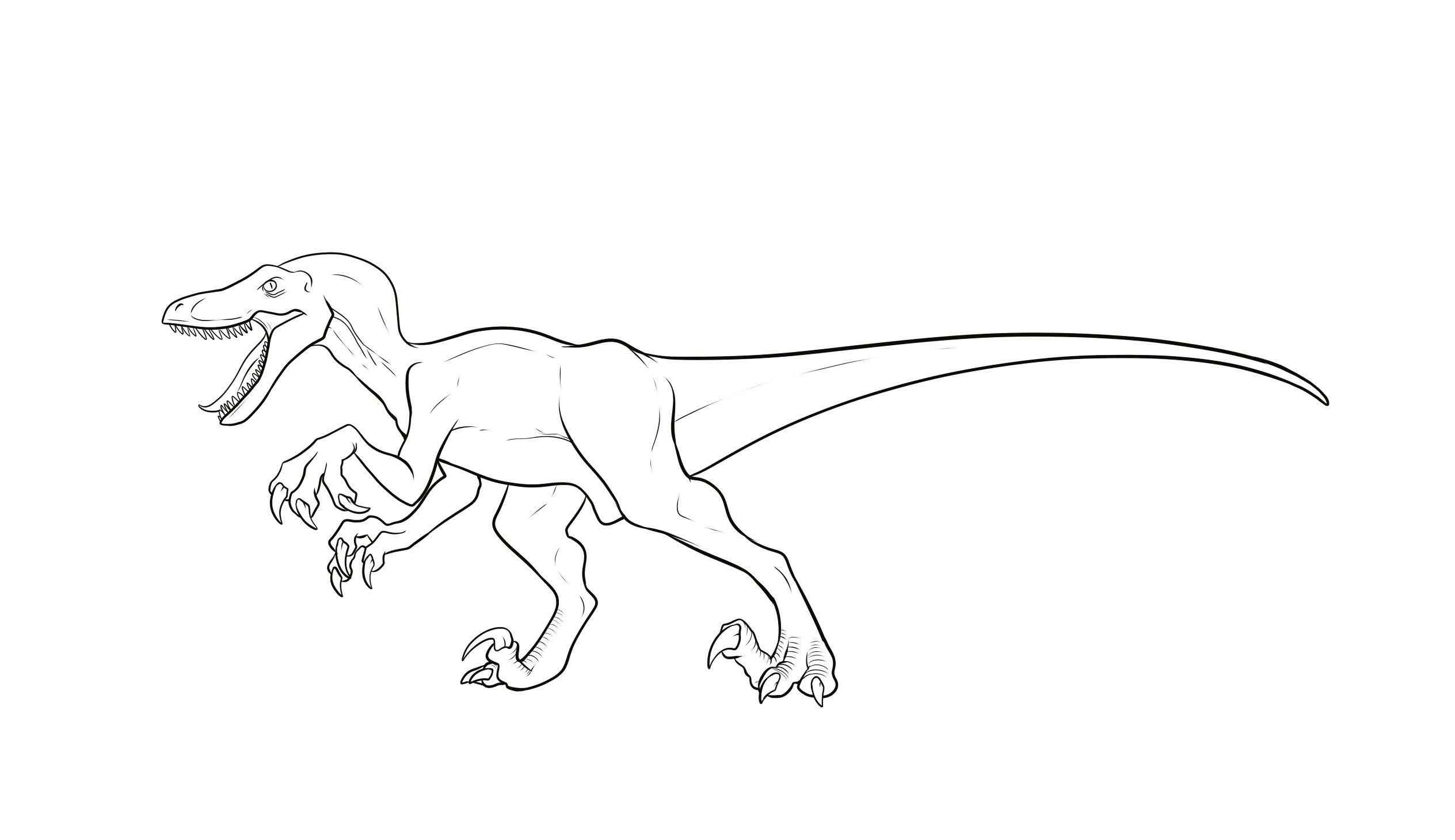 jurassic world blue coloring pages