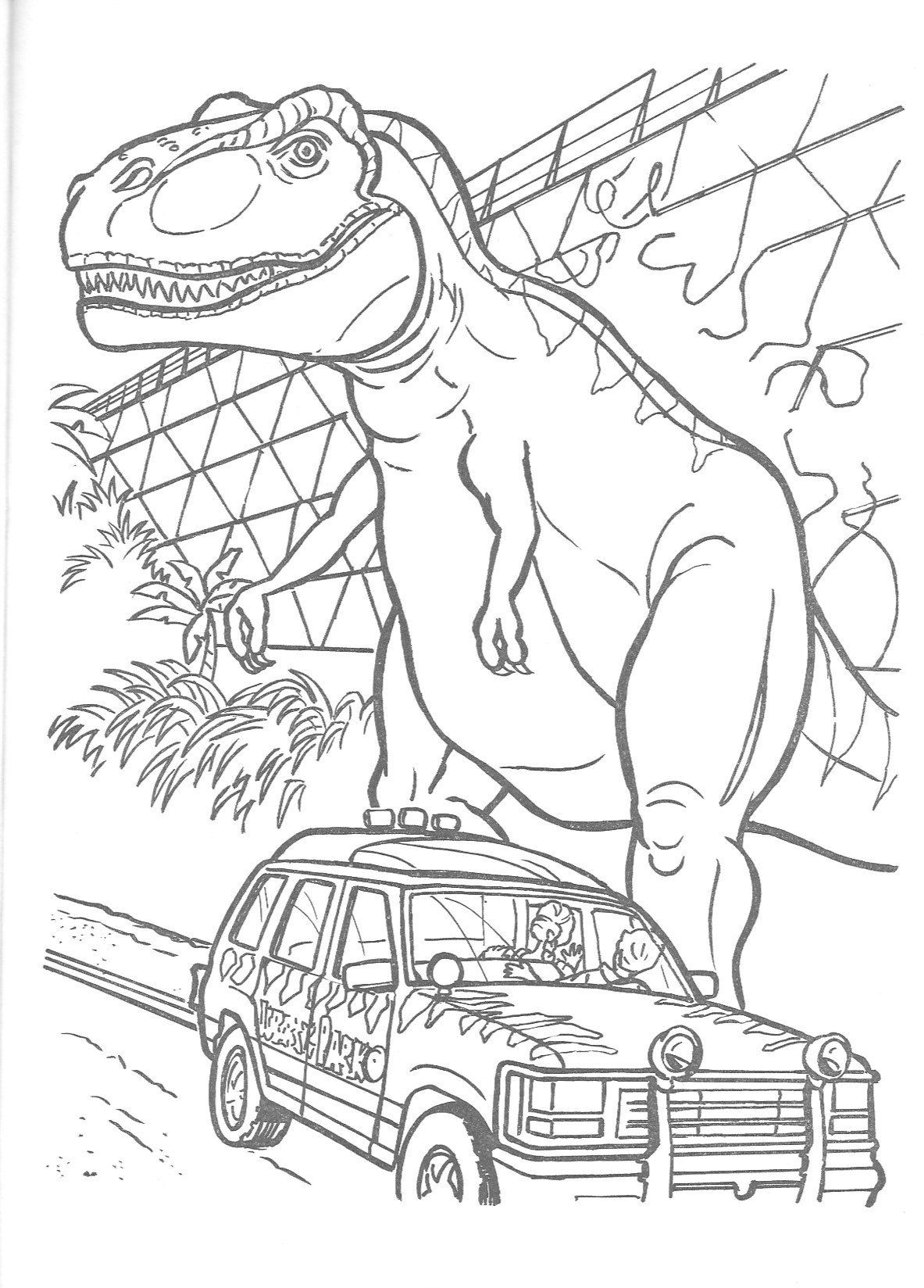 jurassic world coloring pages to print