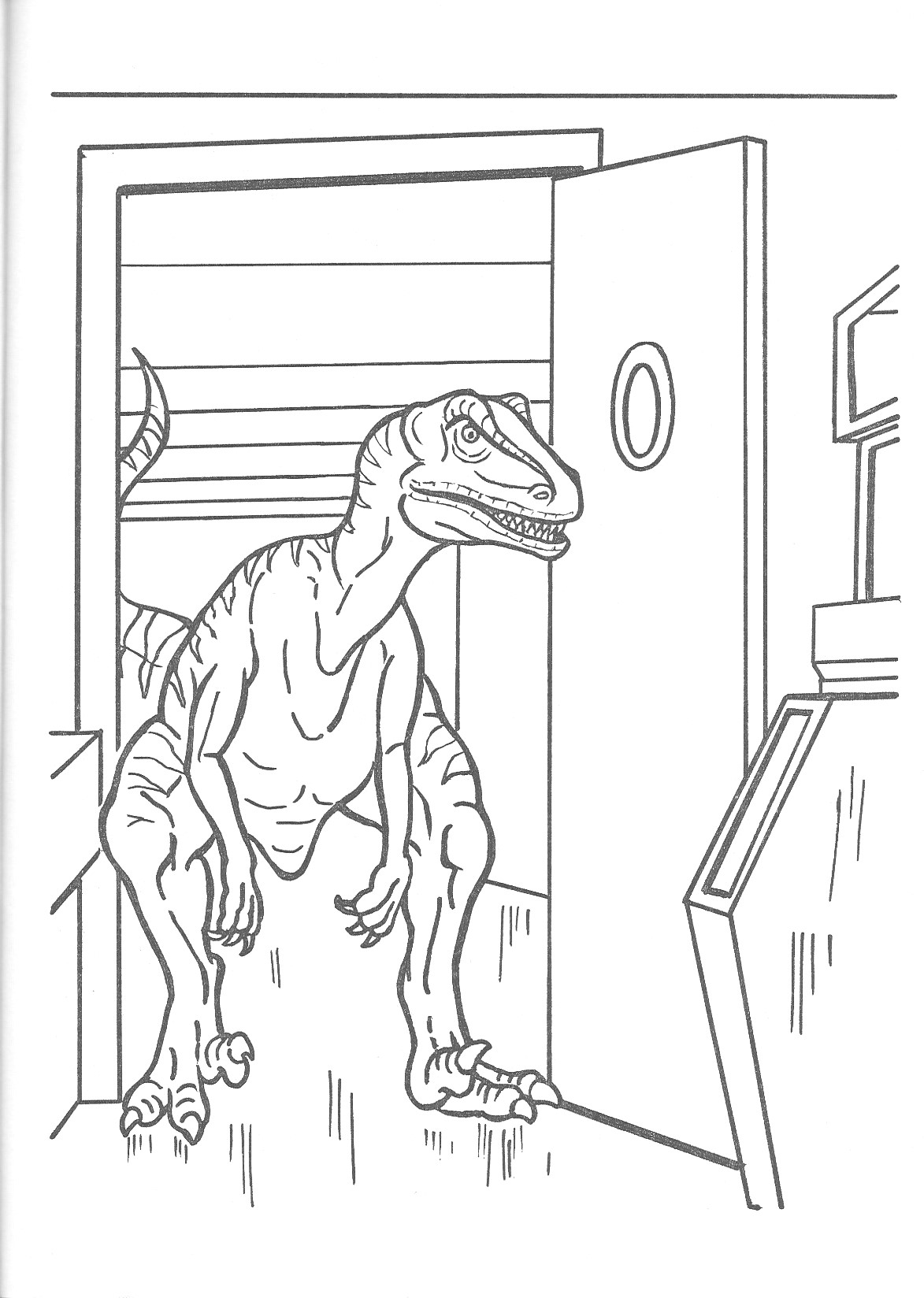 jurassic world dinosaur coloring pages