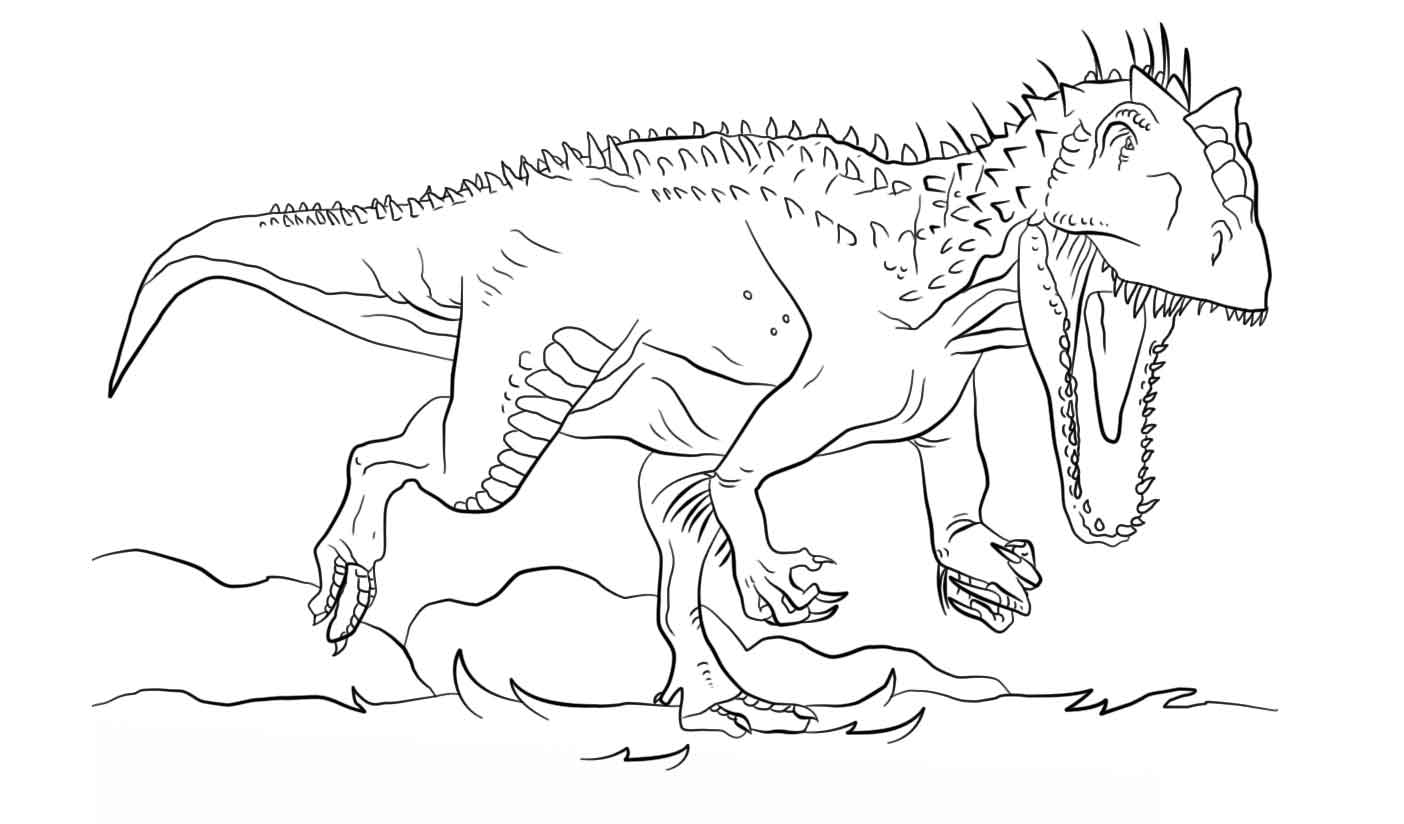 jurassic world fallen kingdom indoraptor coloring pages