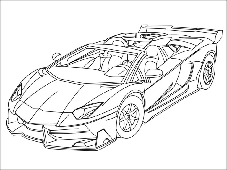 Fantastic Lamborghini Coloring Pages Pdf To Print - Coloringfolder.com