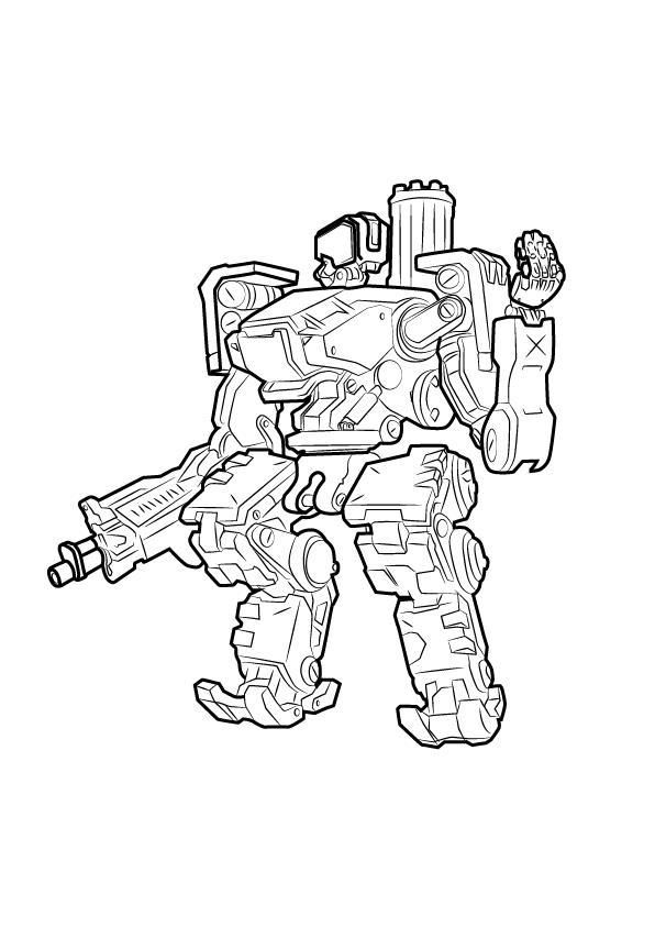 overwatch bastion coloring pages