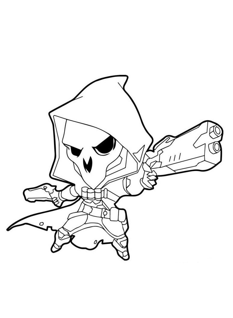 overwatch coloring pages reaper