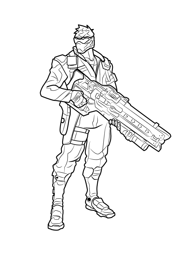 overwatch coloring pages soldier 76