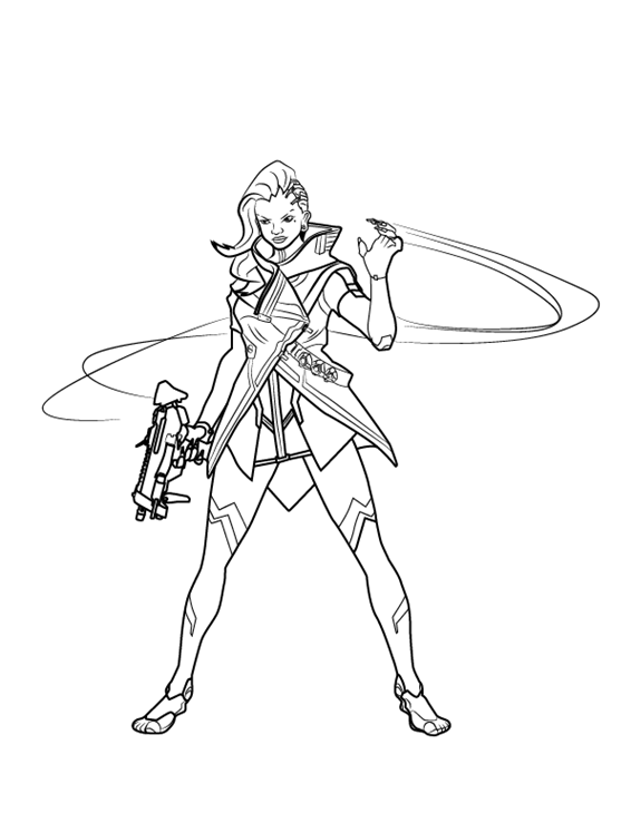 overwatch coloring pages sombra