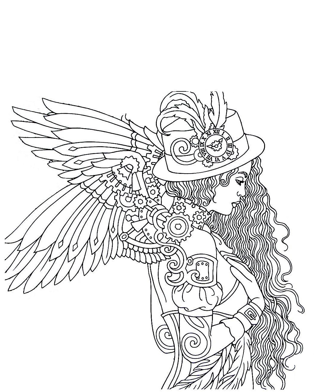 coloring pages steampunk