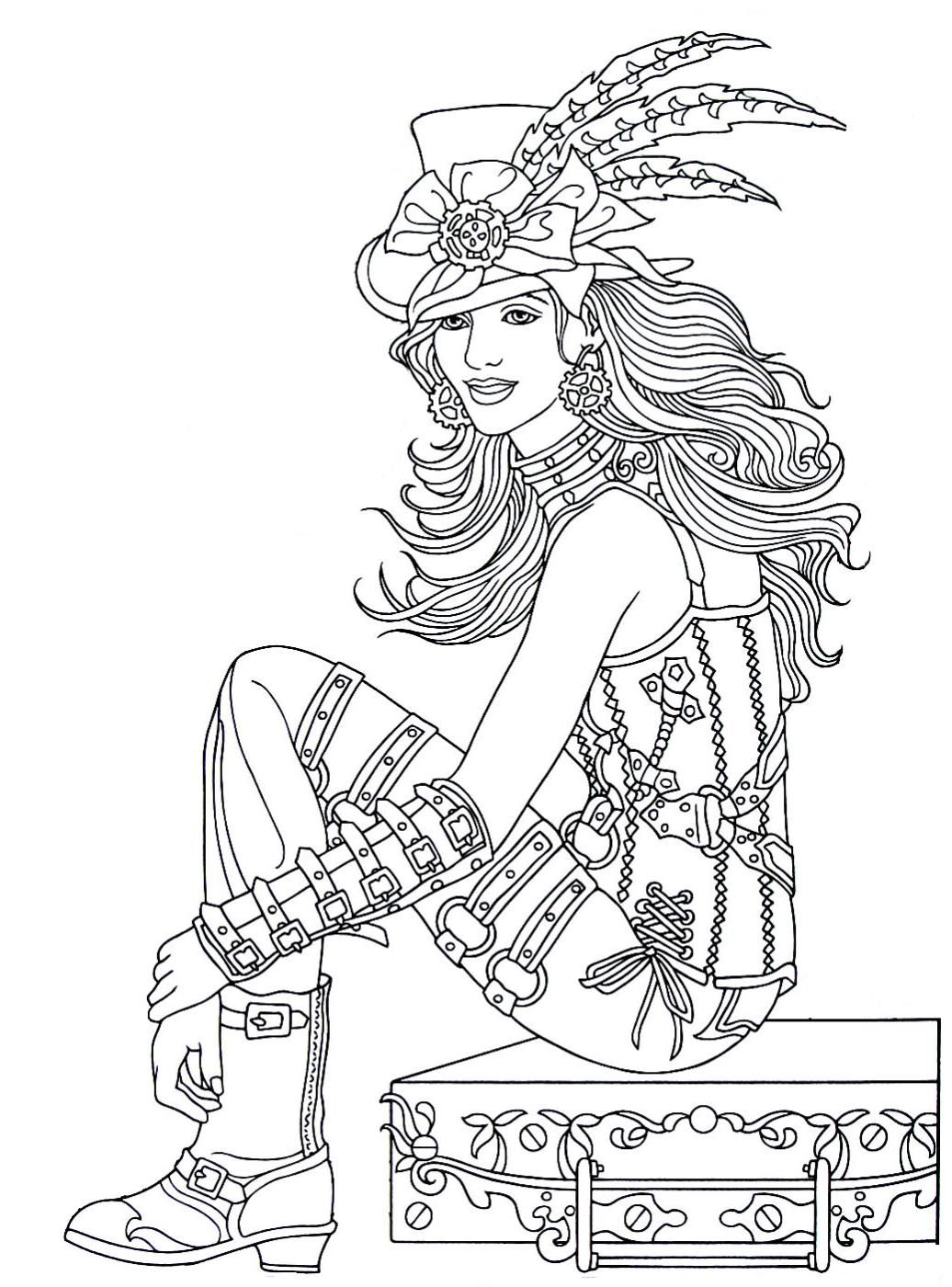 steampunk coloring pages