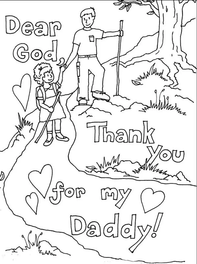 fathers day coloring pages for church