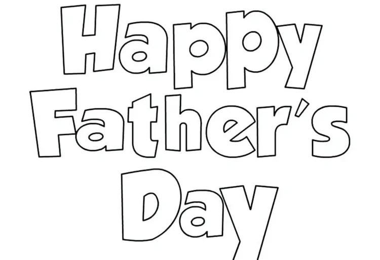 free coloring pages fathers day
