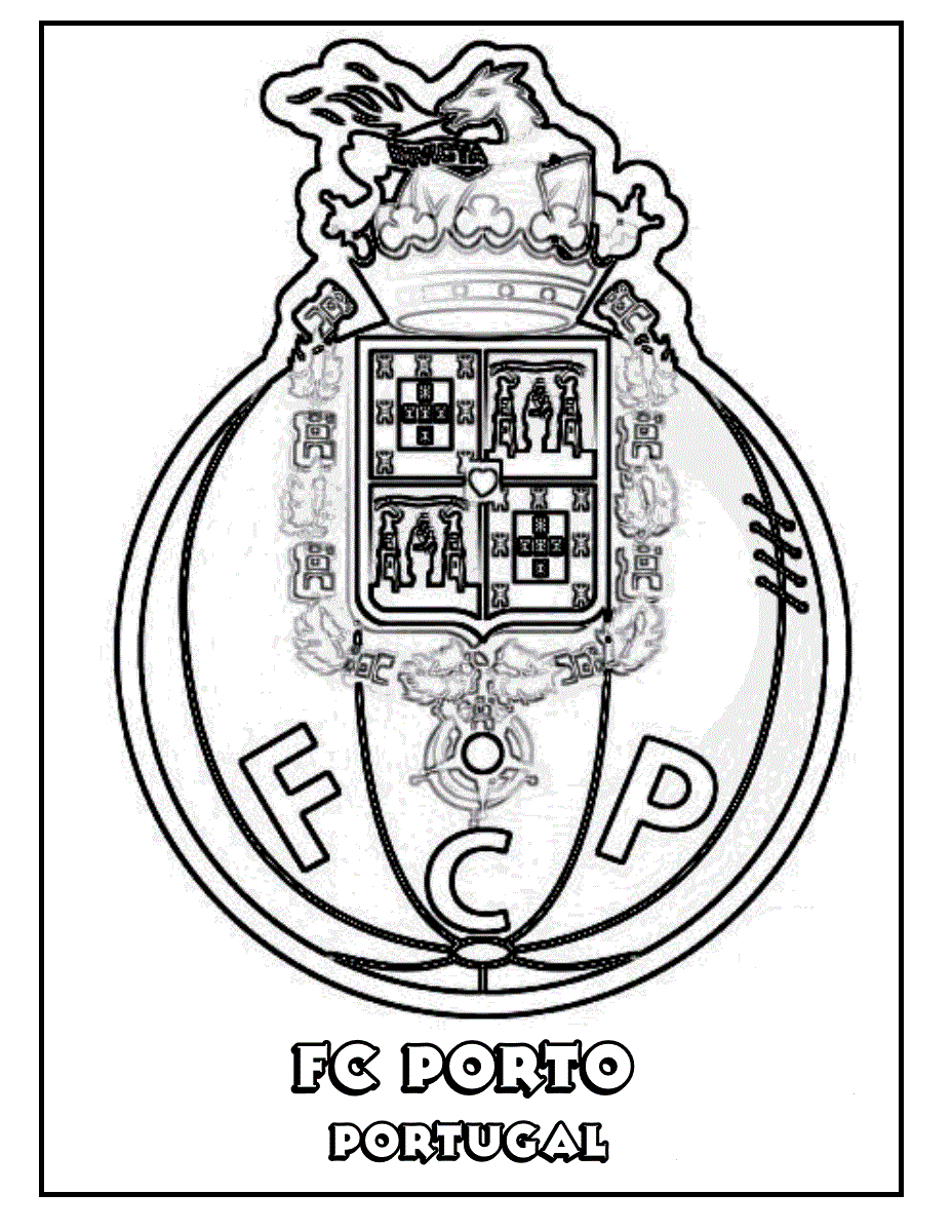 fc porto logo coloring pages