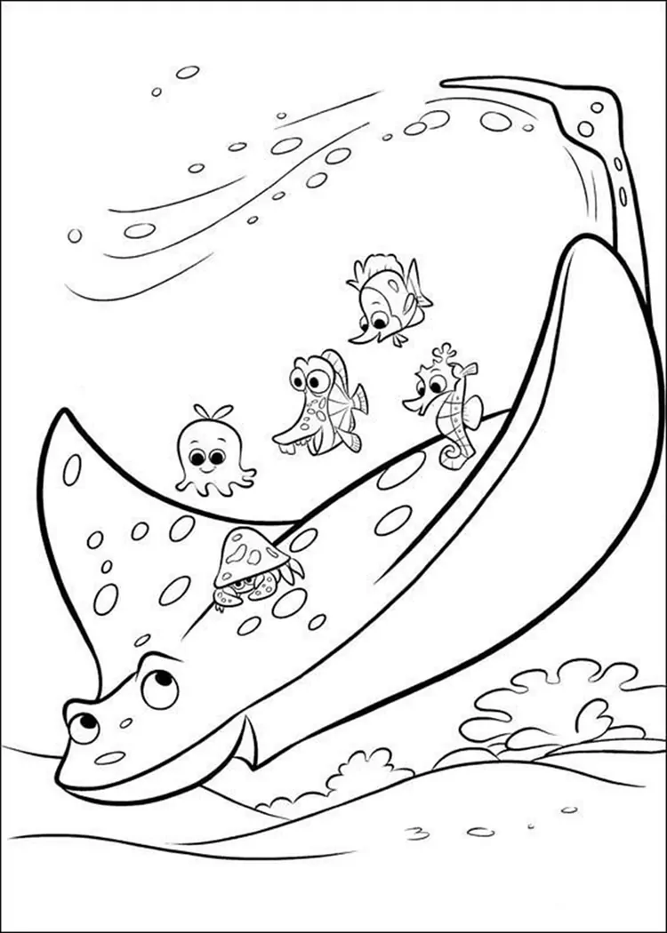 finding nemo coloring pages to print