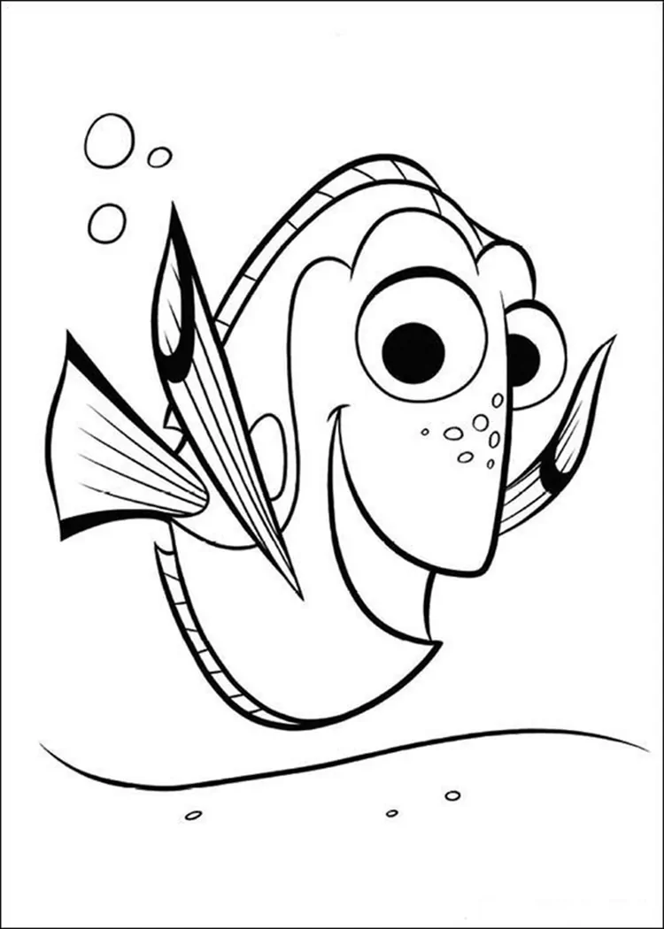 finding nemo coloring pages to print