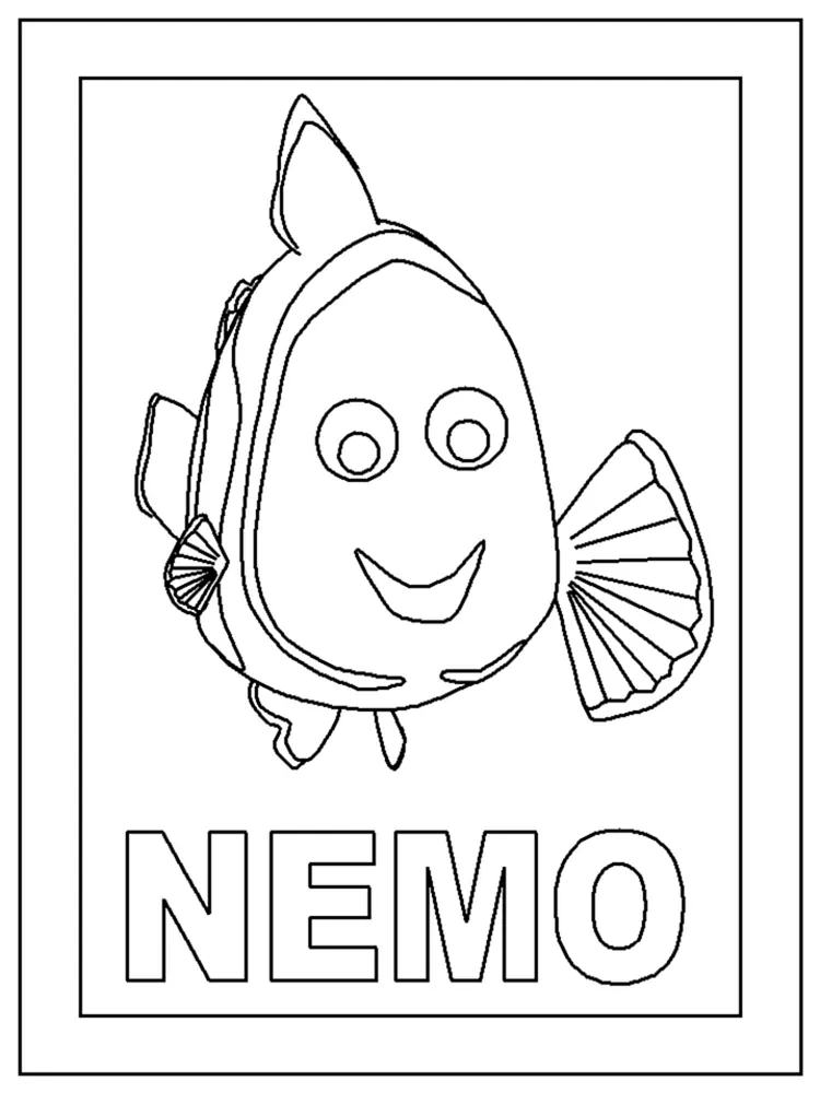 finding nemo coloring pages printable