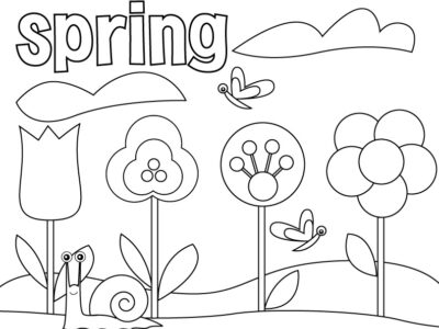 first day of spring coloring pages