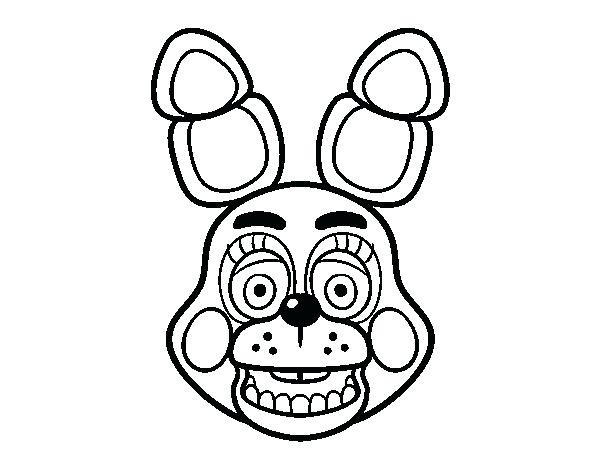 Mangle FNAF Coloring Page for Kids - Free Five Nights at Freddy's Printable Coloring Pages Online for…
