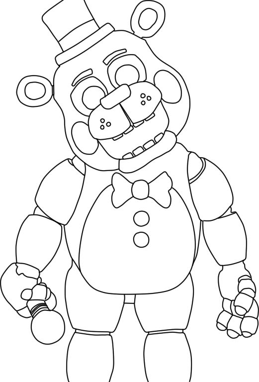 Have Fun With FNAF Coloring Pages PDF - Coloringfolder.com