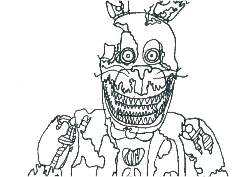 five nights at freddys coloring pages online free