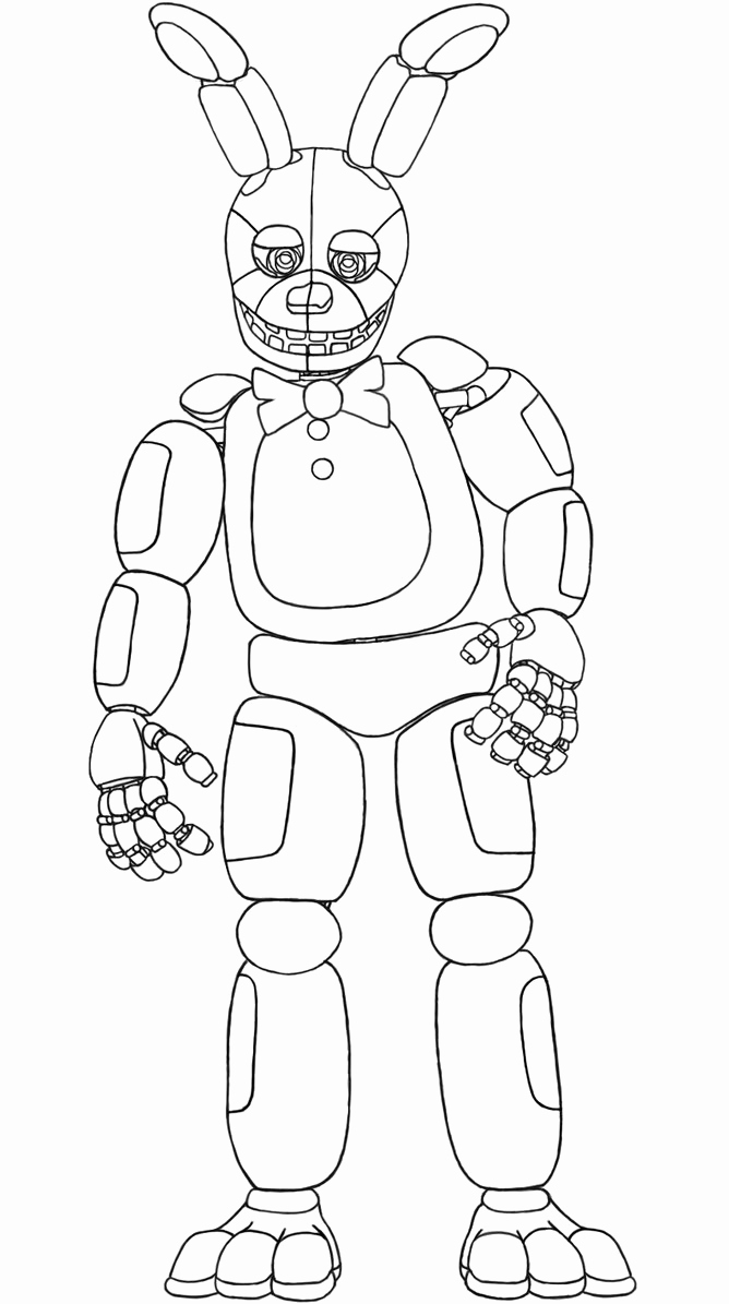 five nights at freddys coloring pages online