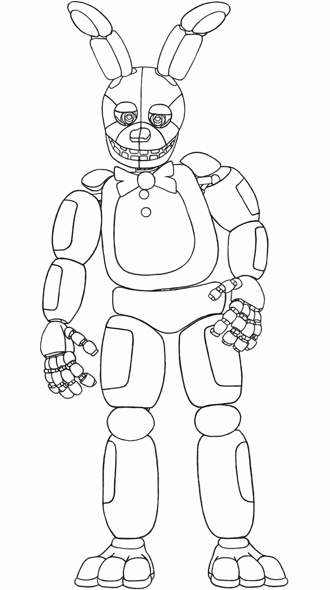 Have Fun With FNAF Coloring Pages PDF - Coloringfolder.com