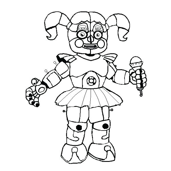 five nights at freddys coloring pages puppet