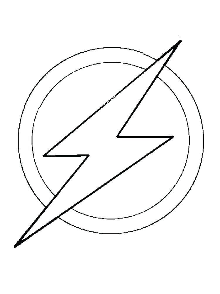 flash logo coloring pages