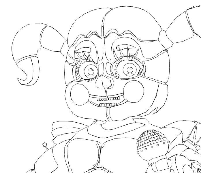 fnaf coloring pages baby