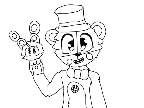 fnaf coloring pages nightmare