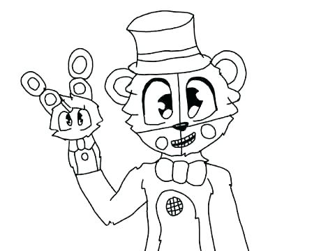 Have Fun With FNAF Coloring Pages PDF - Coloringfolder.com