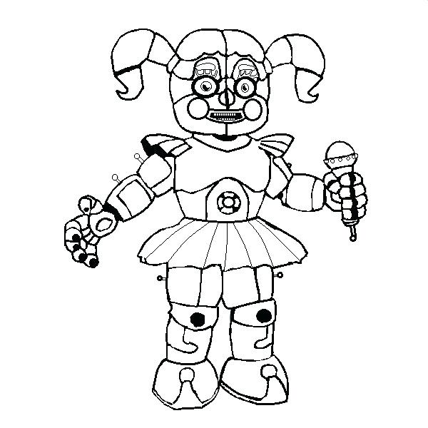 fnaf coloring pages sister location