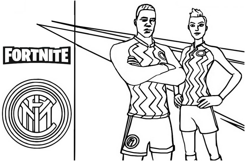fortnite inter milan coloring pages