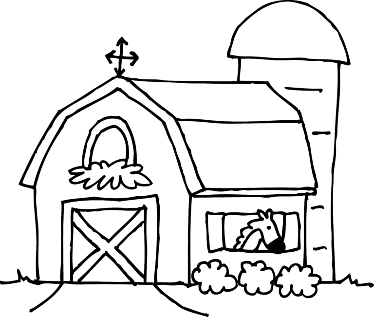 Free Barn Coloring Pages Pdf - Coloringfolder.com