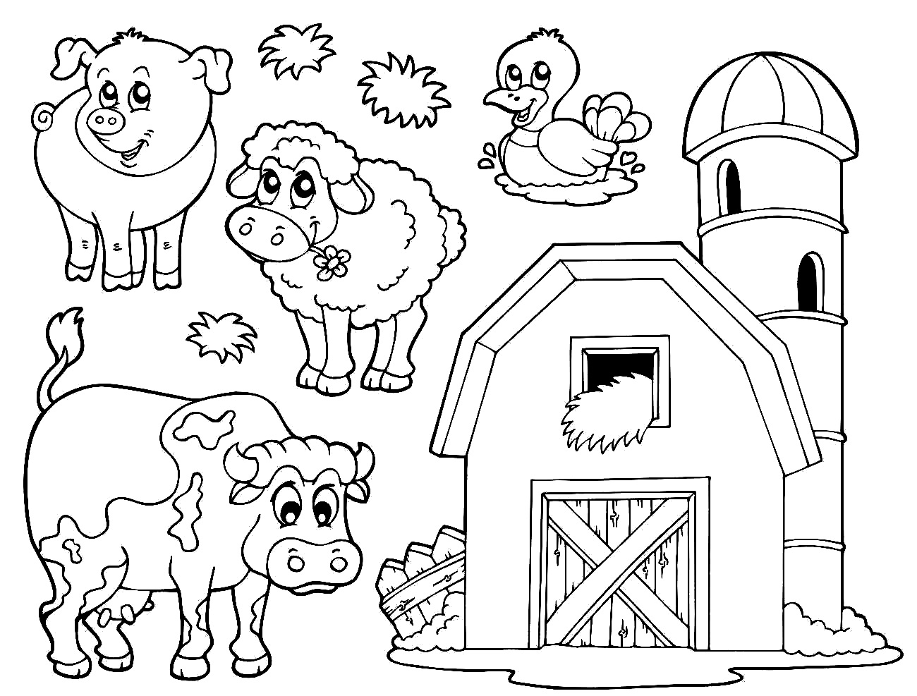 best of farm coloring pages to and print for free