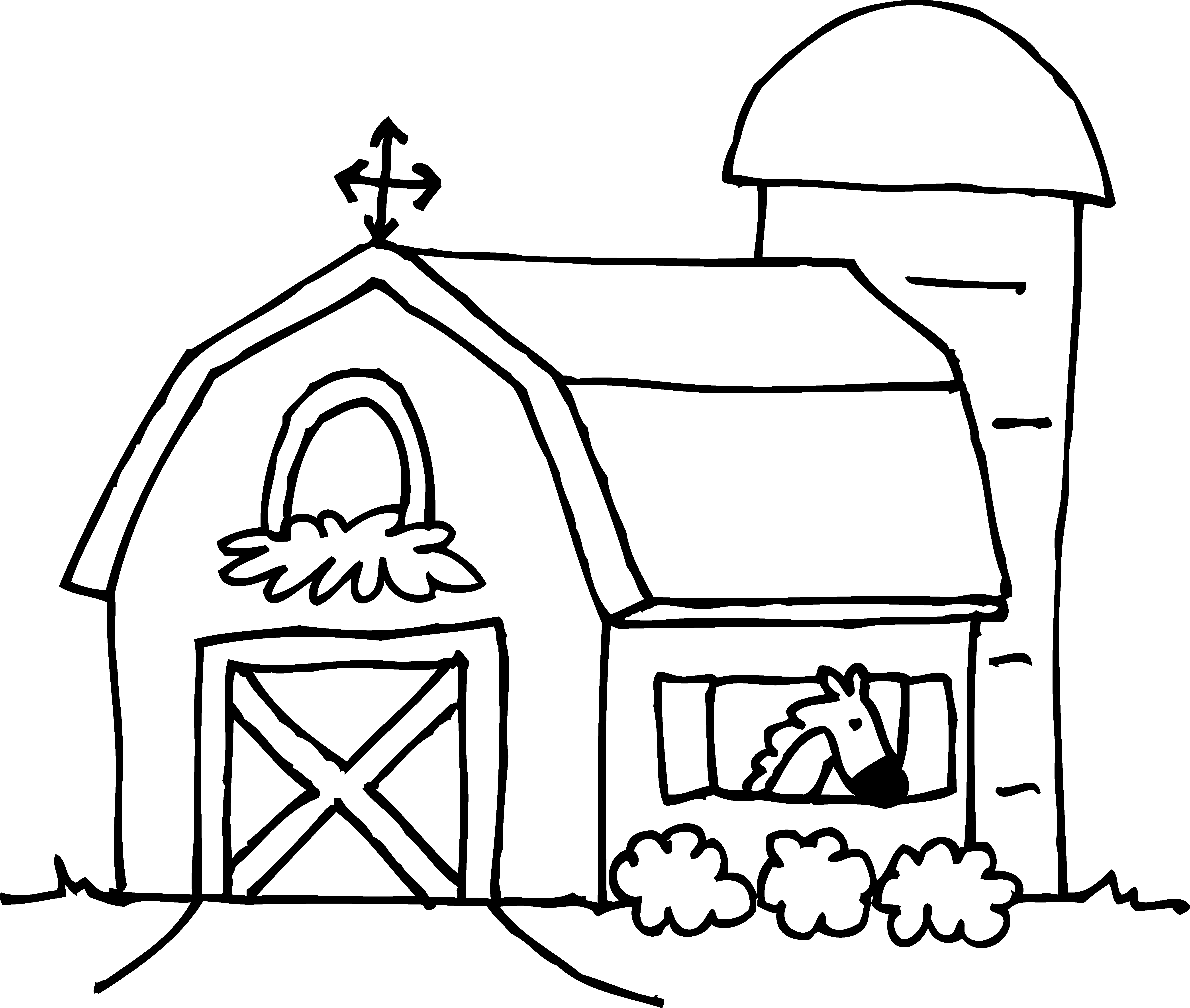 barn animals coloring pages