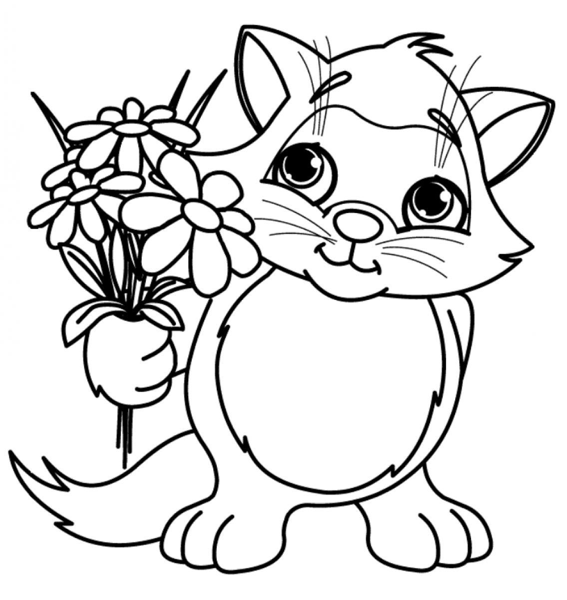 spring flower bouquet coloring pages