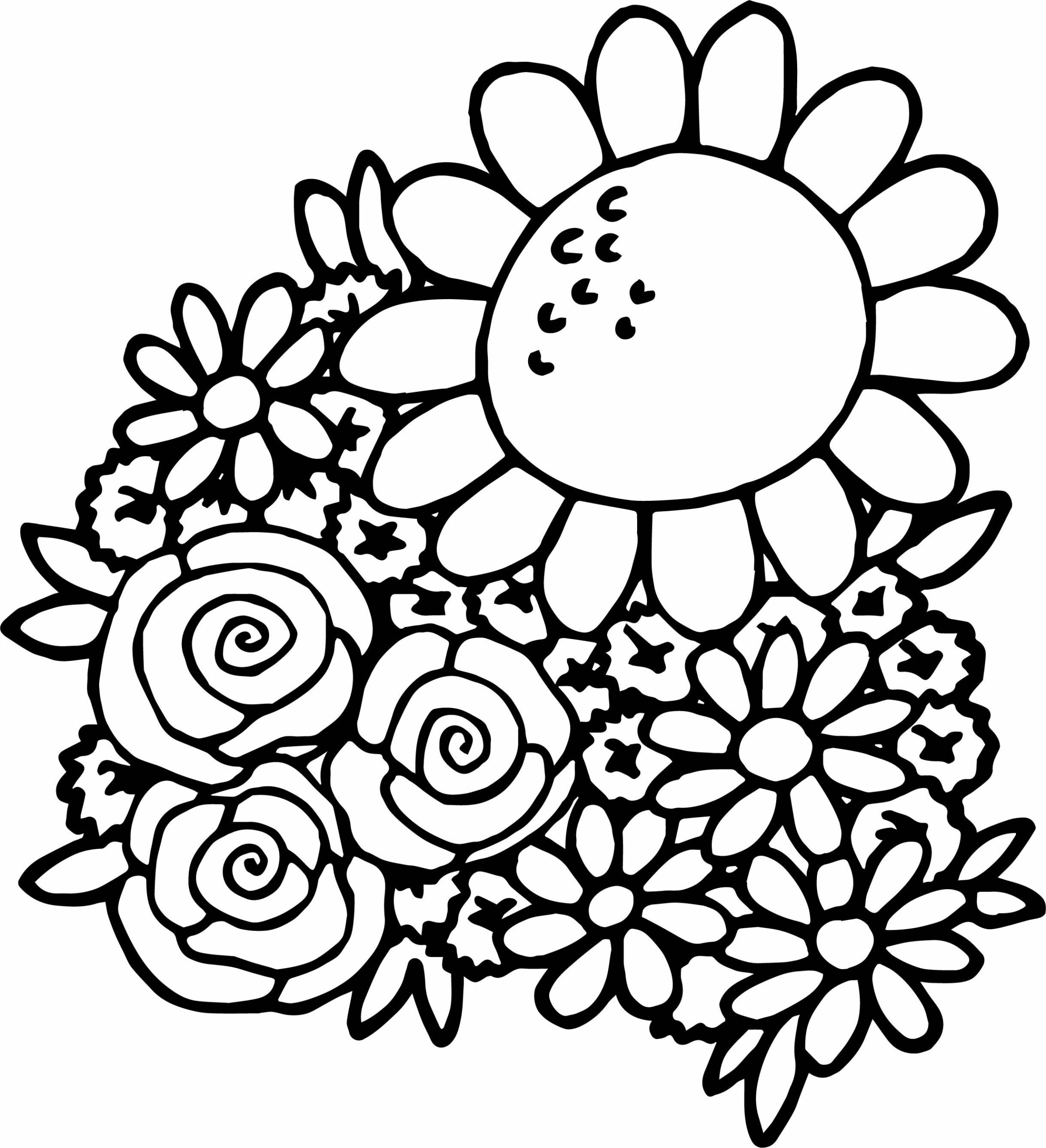 spring flower coloring pages seniors