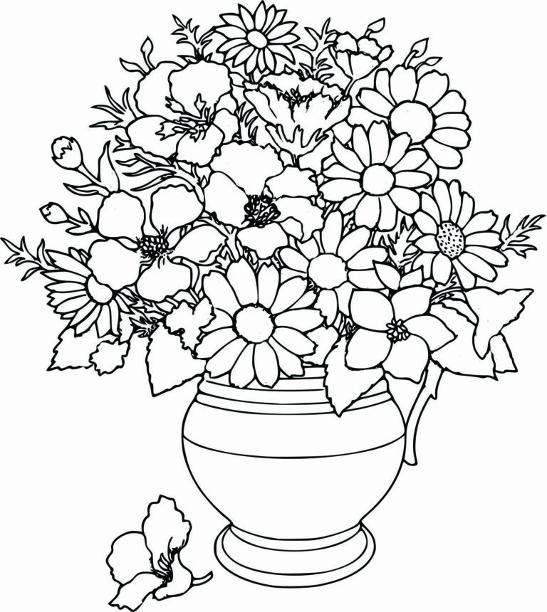 Free Beautiful Spring Flower Coloring Pages Pdf - Coloringfolder.com