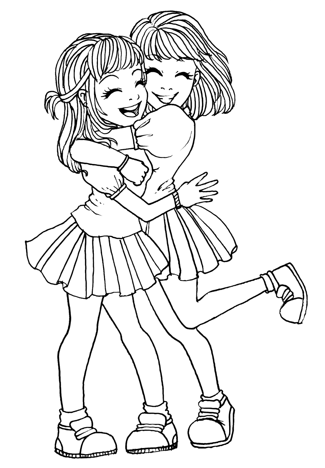 bff coloring pages for girls