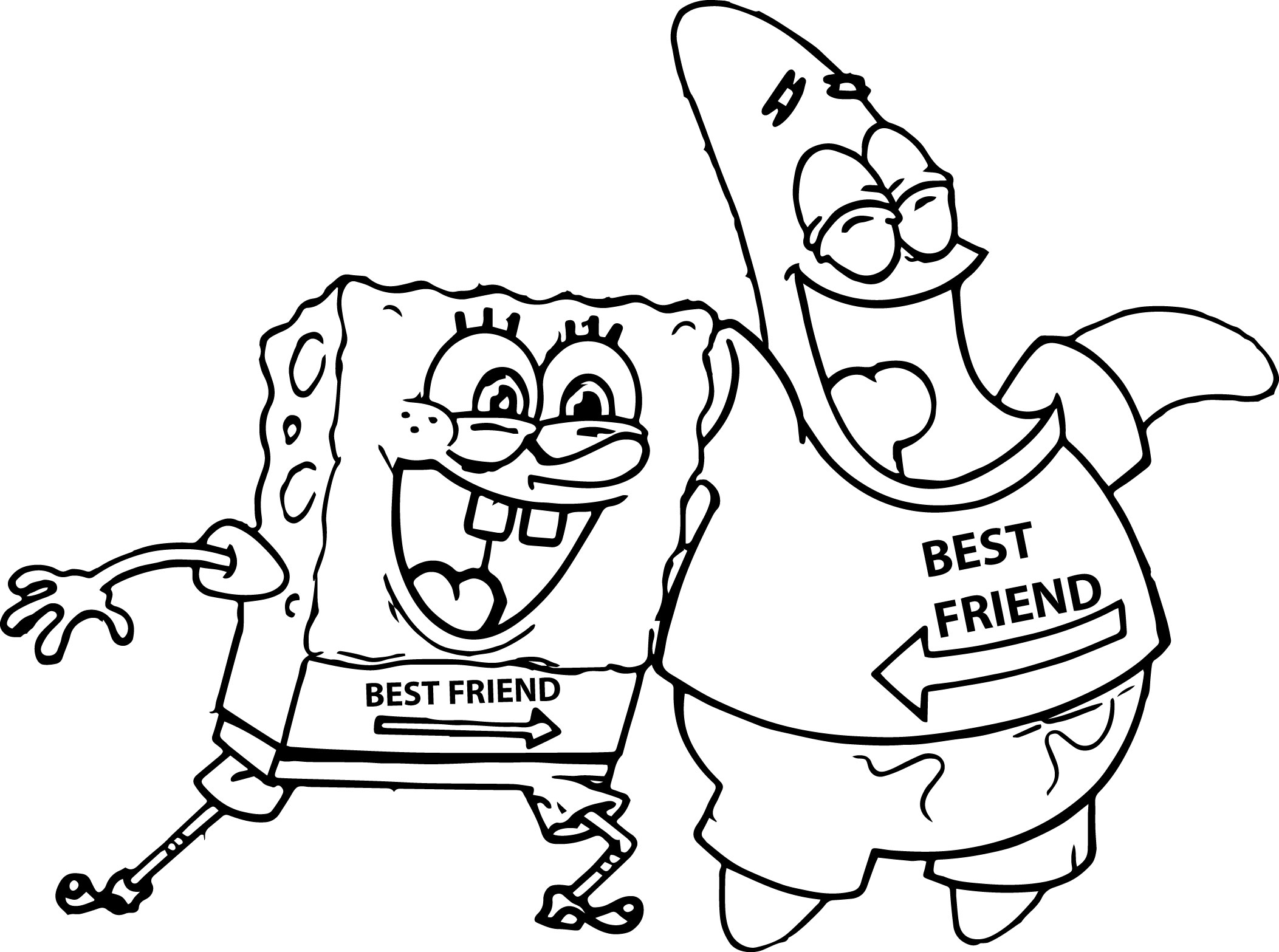 funny bff coloring pages