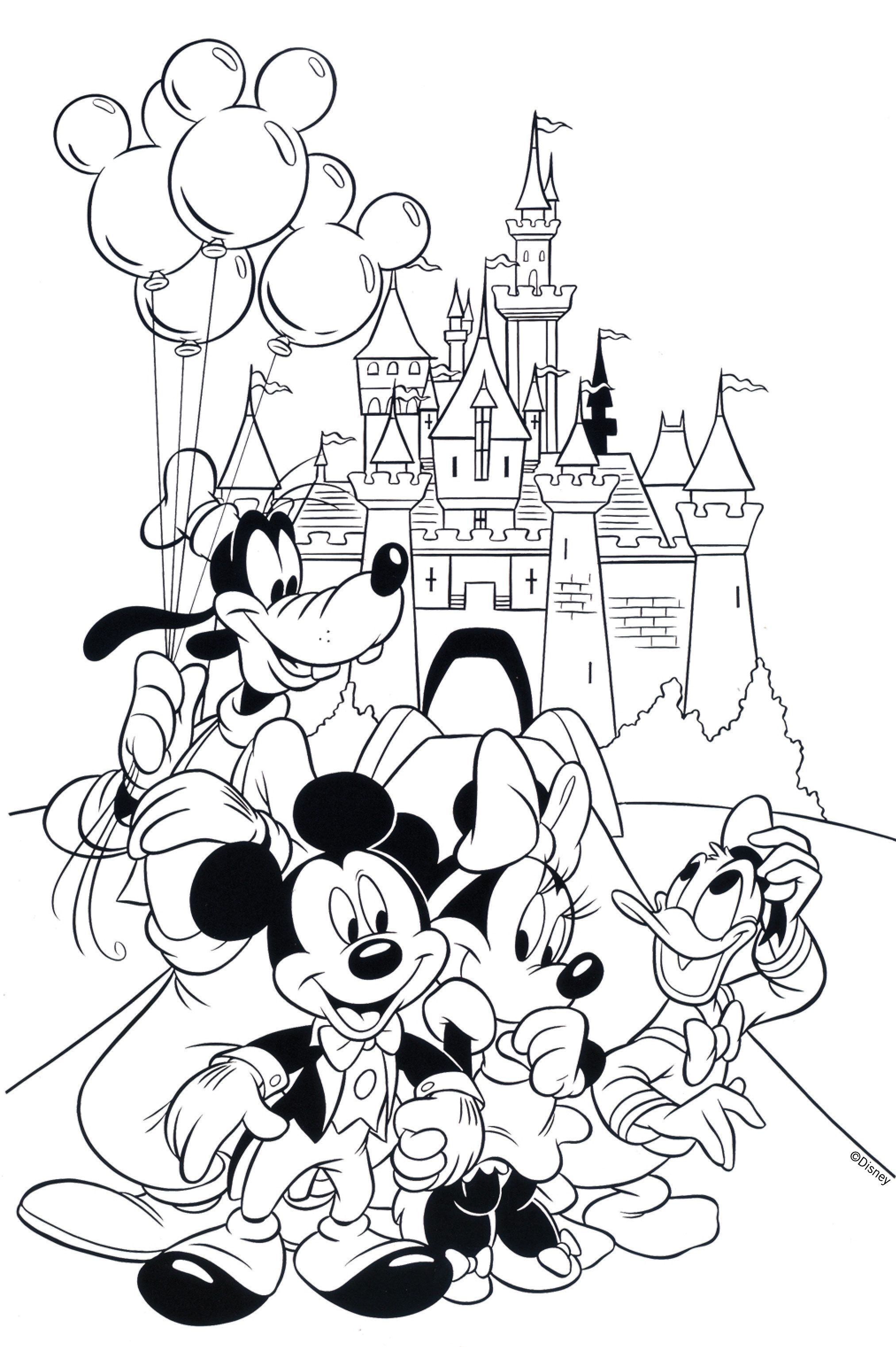 disney coloring book pages
