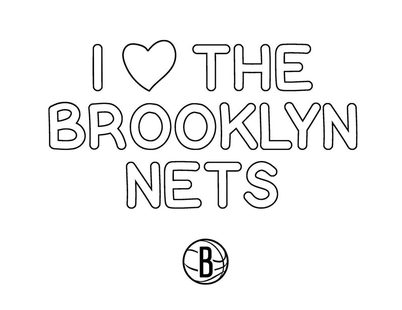 free brooklyn nets coloring pages