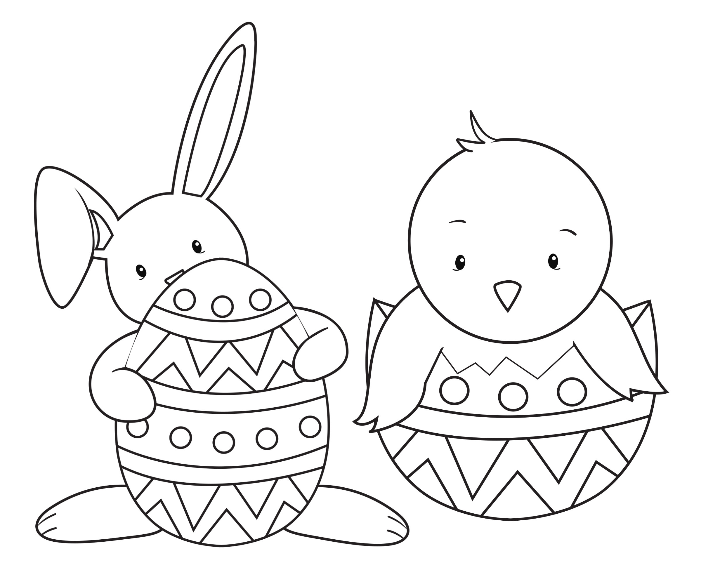 free bunny coloring pages printable