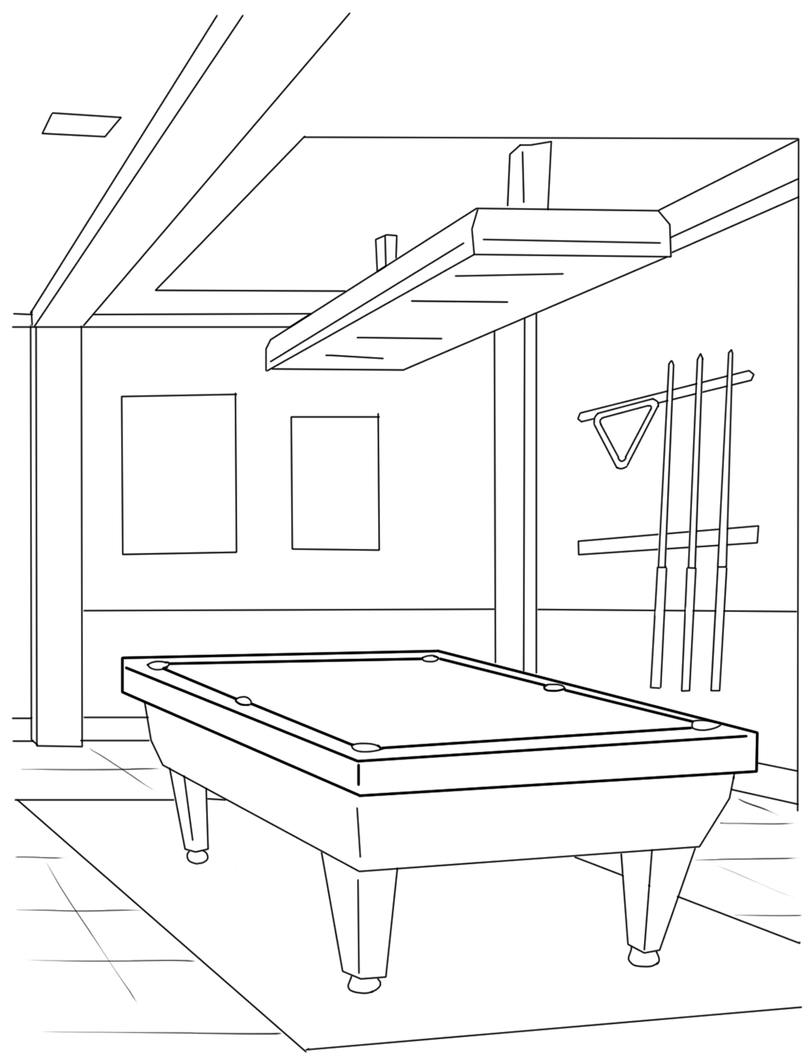 free carom billiards coloring pages