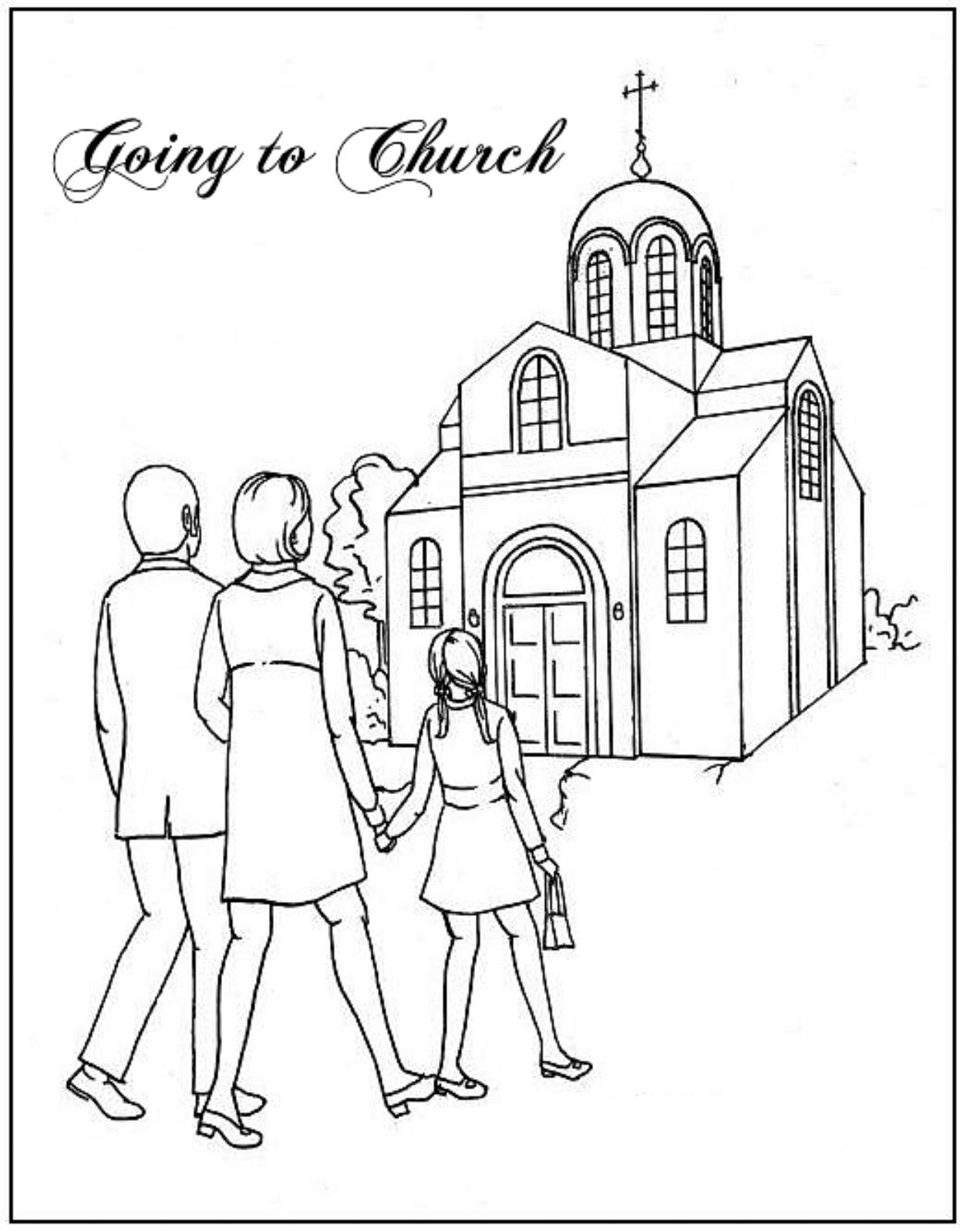 childrens coloring pages for church