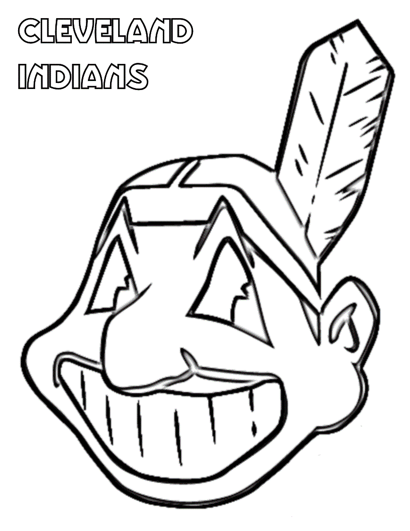 free cleveland indians coloring pages