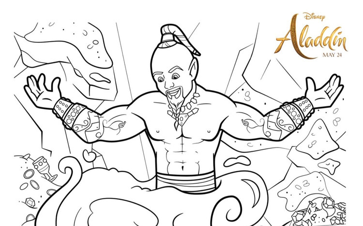 free coloring pages disney aladdin