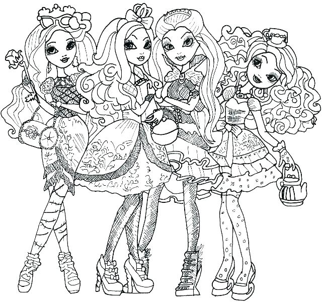 free coloring pages monster high